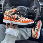 Beige Flame Custom Air Jordan 1-shecustomize