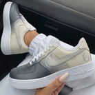 Beige Gray Custom Air Force 1-shecustomize