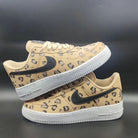 Beige Leopard Motif Custom Air Force 1-shecustomize