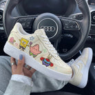 Beige SpongeBob Cartoon Characters Custom Air Force 1-shecustomize