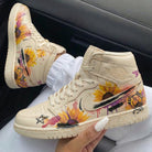 Beige Sunflower Custom Air Jordan 1-shecustomize