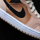 Beige Yellow Black Custom Air Jordan 1-shecustomize
