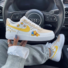 Beige Yellow Winnie - the - Pooh Custom Air Force 1-shecustomize