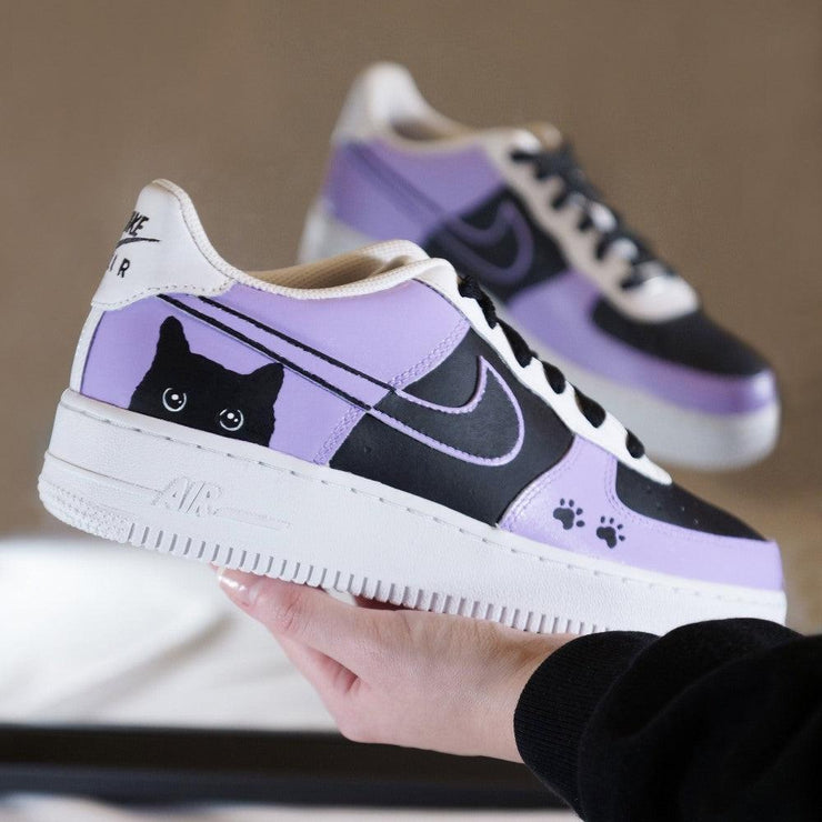 Black Cat Custom Air Force 1 – SHECUSTOMIZE