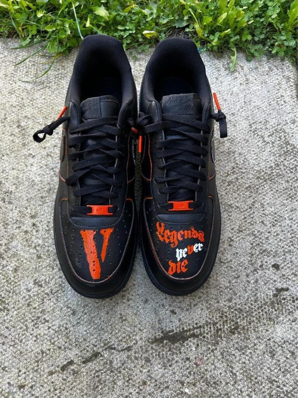 Black Custom Air Force 1-shecustomize