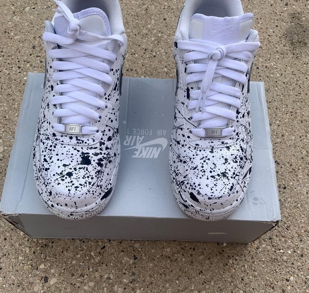 Black Drip Custom Air Force 1-shecustomize