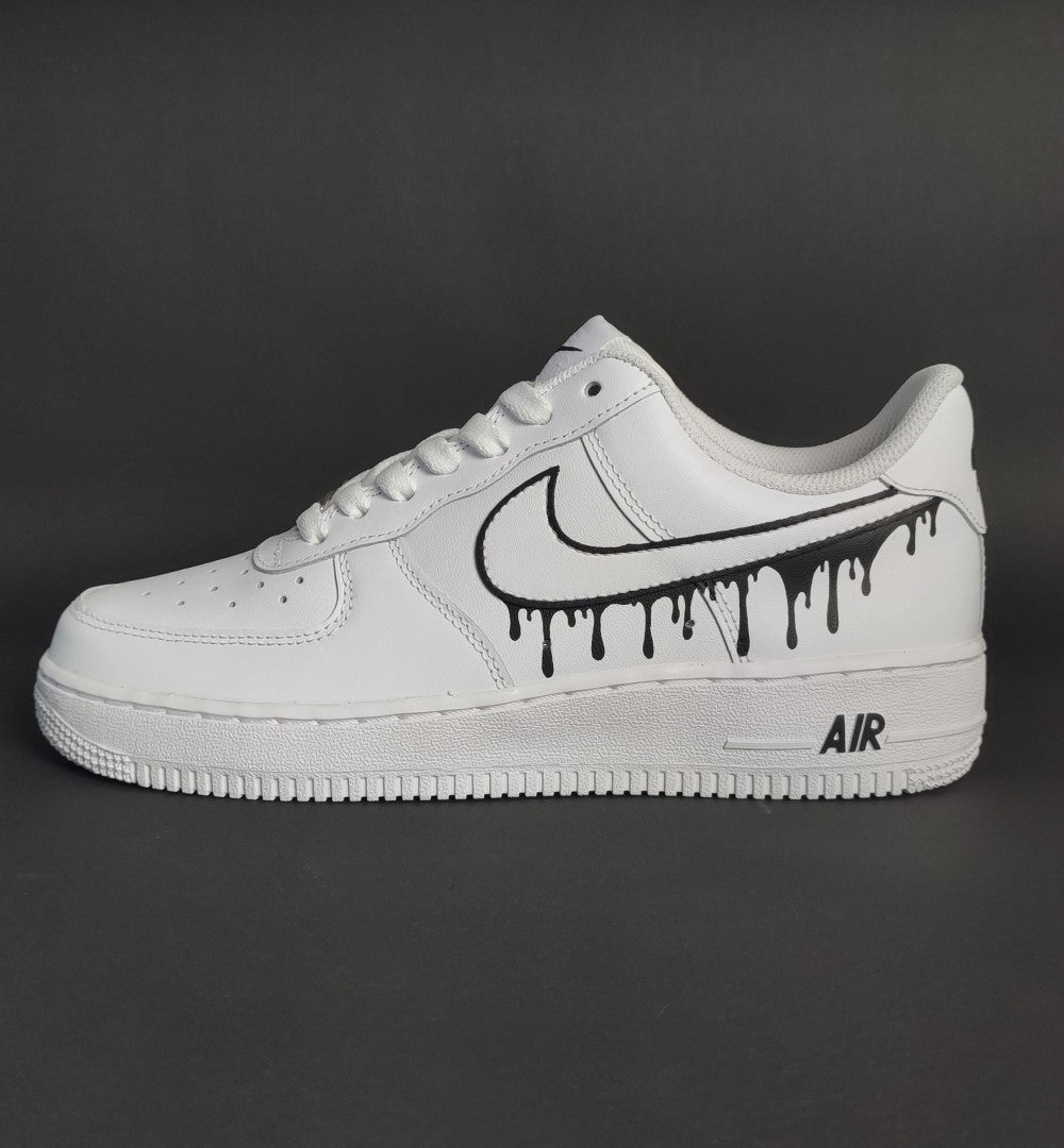 Black Drip Custom Air Force 1-shecustomize
