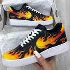 Black Flame Custom Air Force 1-shecustomize