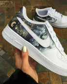 Black Gold Celestial Custom Air Force 1-shecustomize