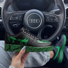 Black Green Drip Splatter Custom Air Force 1-shecustomize