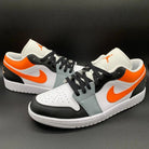 Black Orange Gray Custom Air Jordan 1-shecustomize