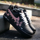 Black Pink Butterflies Custom Air Force 1-shecustomize
