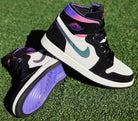 Black Pink Teal Custom Air Jordan 1-shecustomize