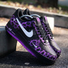 Black Purple Lightning Custom Air Force 1-shecustomize