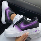 Black Purple Ombre Custom Air Force 1-shecustomize