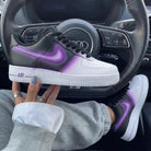 Black Purple Ombre Custom Air Force 1-shecustomize
