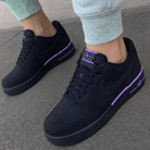Black Purple Star Custom Air Force 1-shecustomize