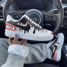 Black Red Drip Custom Air Force 1-shecustomize