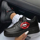 Black Red Lips Custom Air Force 1-shecustomize