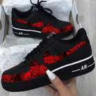 Black Red Roses Custom Air Force 1-shecustomize