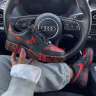 Black Red Splatter Custom Air Force 1-shecustomize