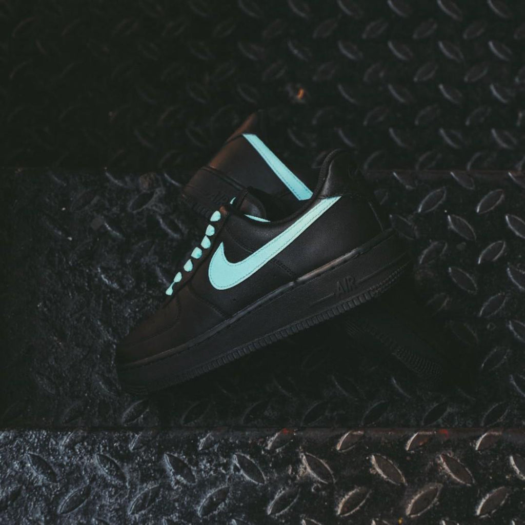 Black Tiffany Blue Custom Air Force 1-shecustomize
