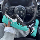 Black Turquoise Drip Custom Air Force 1-shecustomize