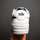 Black White Air Force 1s Shadow Custom Shoes Sneakers-shecustomize