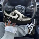 Black White Butterflies Custom Air Force 1-shecustomize