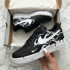 Black White Flame Custom Air Force 1-shecustomize