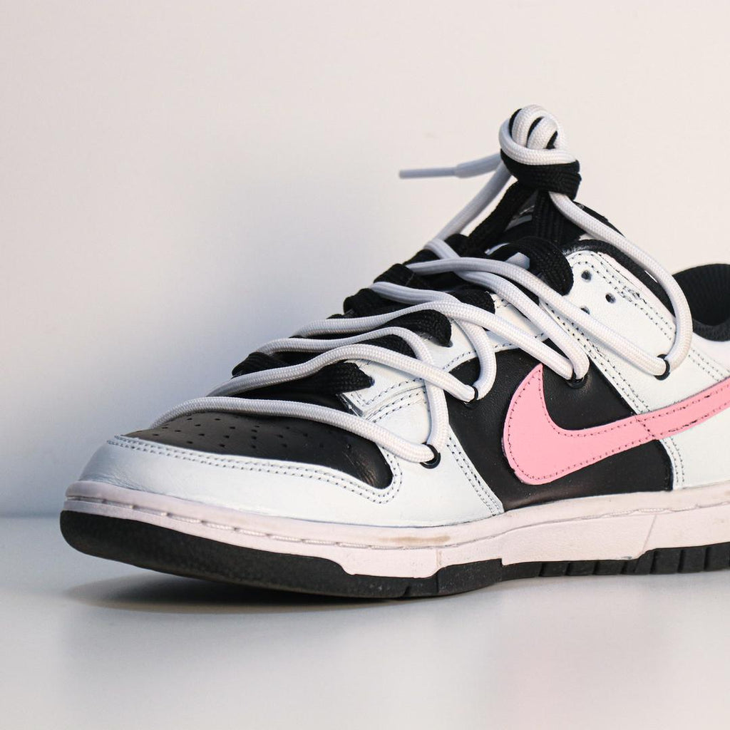 Black White Pink Custom Nike Dunk-shecustomize