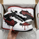 Black White Red Rose Custom Air Force 1-shecustomize