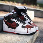 Black White Red Rose Custom Air Force 1-shecustomize
