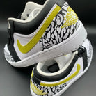 Black Yellow Crackle Custom Air Jordan 1-shecustomize
