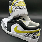 Black Yellow Crackle Custom Air Jordan 1-shecustomize