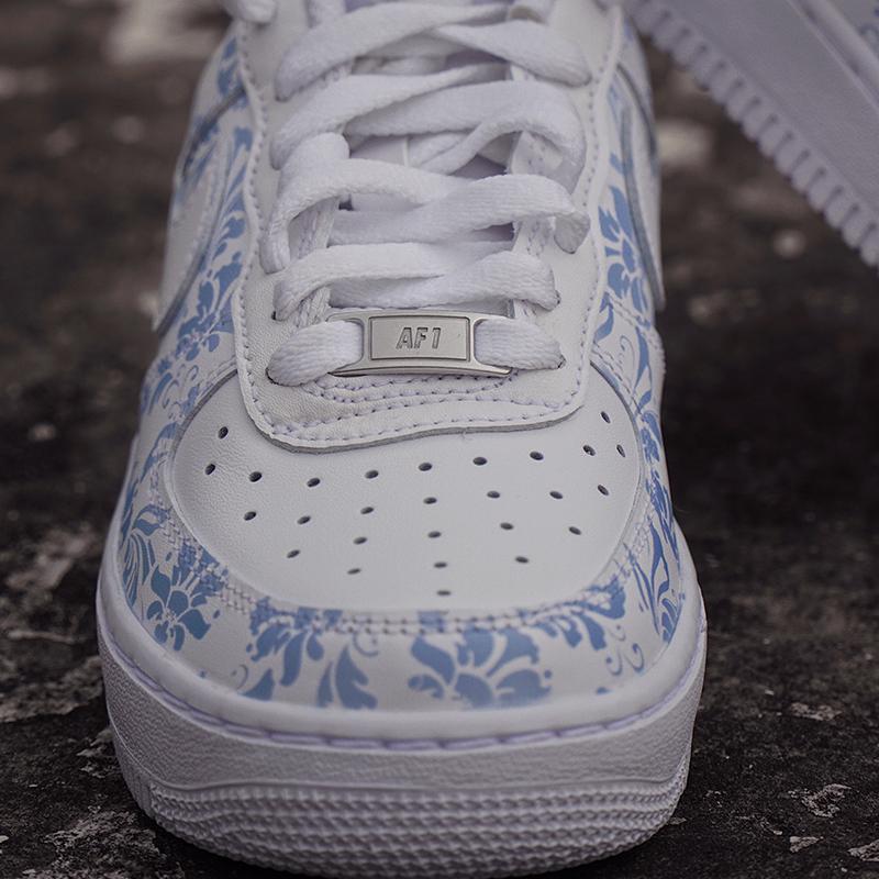 Blue And White Porcelain Custom Air Force 1-shecustomize