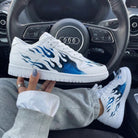 Blue Black Flame Custom Air Force 1-shecustomize