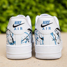 Blue Black Graffiti Air Force 1s Custom Shoes Sneakers-shecustomize