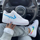 Blue Cloud Rainbow Custom Air Force 1-shecustomize