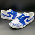 Blue Crackle Custom Air Jordan 1-shecustomize