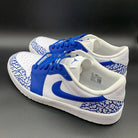 Blue Crackle Custom Air Jordan 1-shecustomize