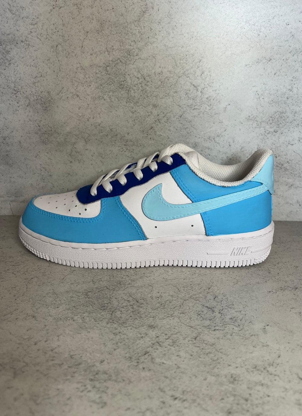 Blue Custom Air Force 1-shecustomize