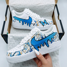 Blue Drip Butterfly Custom Air Force 1-shecustomize