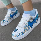 Blue Drip Butterfly Custom Air Force 1-shecustomize