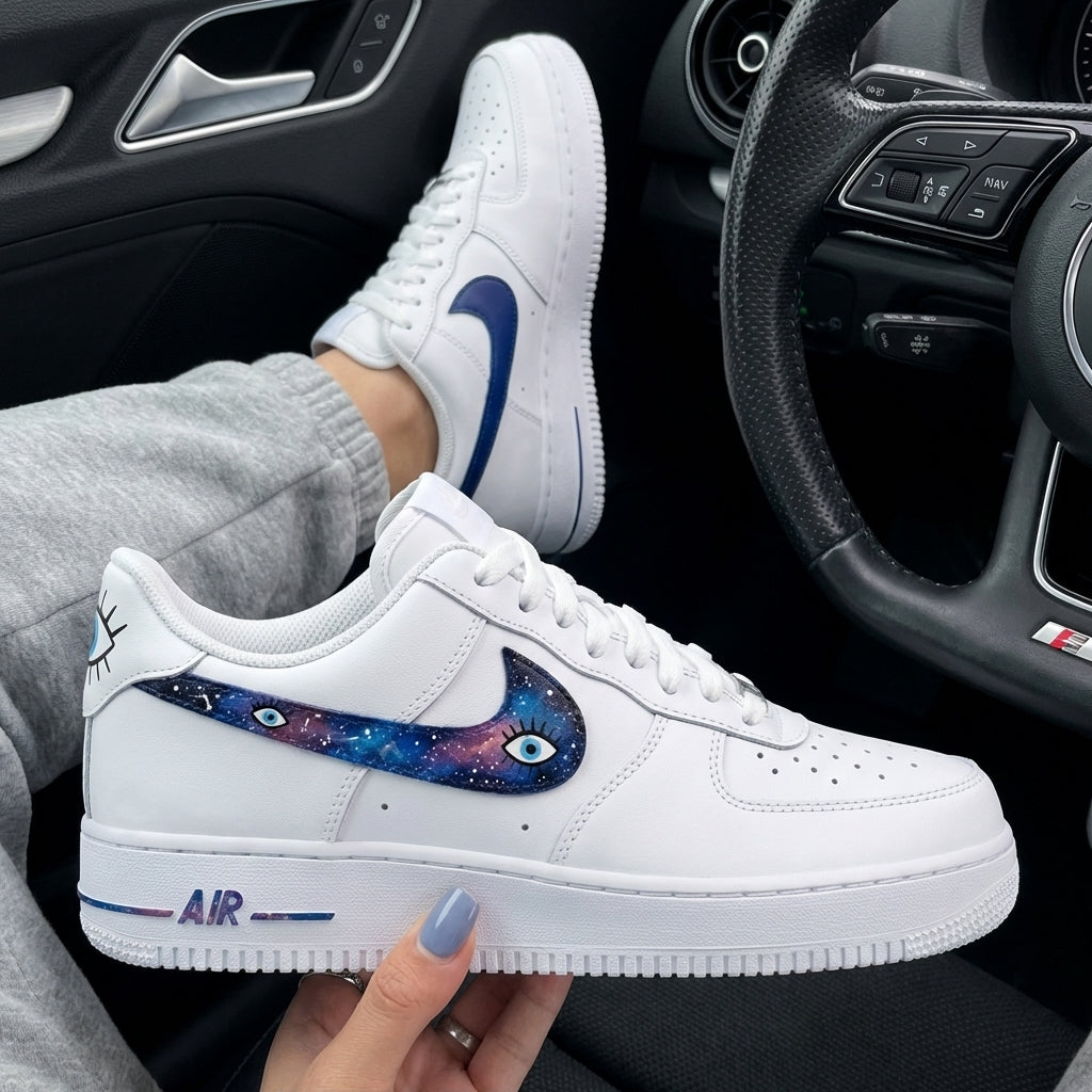 Blue Galaxy Eyes Custom Air Force 1-shecustomize