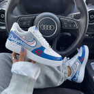 Blue Gray Dodgers Baseball 42 Custom Air Force 1-shecustomize