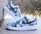 Blue Grey Cartoon Custom Air Force 1-shecustomize