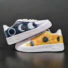 Blue Orange Moon Sun Custom Air Force 1-shecustomize
