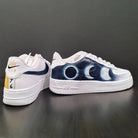 Blue Orange Moon Sun Custom Air Force 1-shecustomize