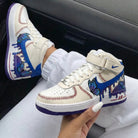 Blue Purple Butterflies Custom Air Force 1-shecustomize